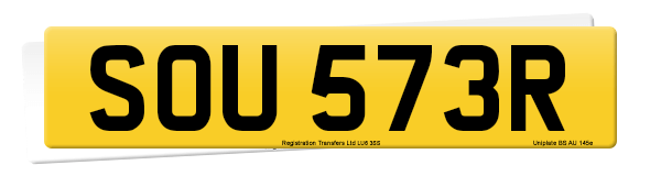 Registration number SOU 573R